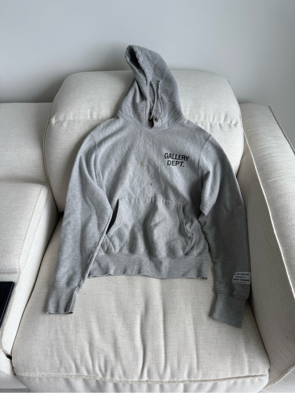 Gallery Dept Grey Crewneck Sweatshirt with 'Art On Display' Patch